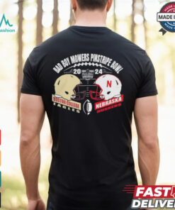 College Football Playoff Pinstripe Bowl 2024 Nebraska Cornhuskers Vs Boston College Eagles Match Up Helmet shirt