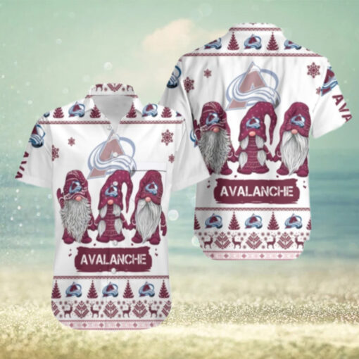 Colorado Avalanche Festive Gnome Hawaiian Shirt