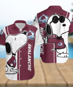 Colorado Avalanche Snoopy Chill Hawaiian Shirt