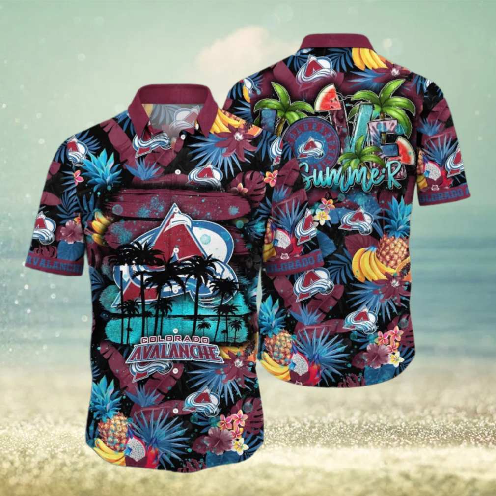 Colorado Avalanche Tropical Summer Hawaiian Shirt Colorado Avalanche Tropical Summer Hawaiian Shirt