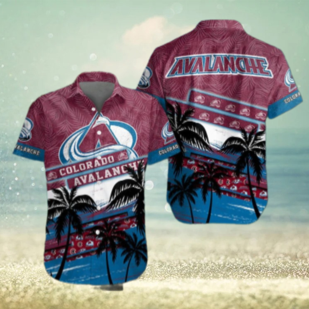 Colorado Avalanche Tropical Wave Hawaiian Shirt Colorado Avalanche Tropical Wave Hawaiian Shirt