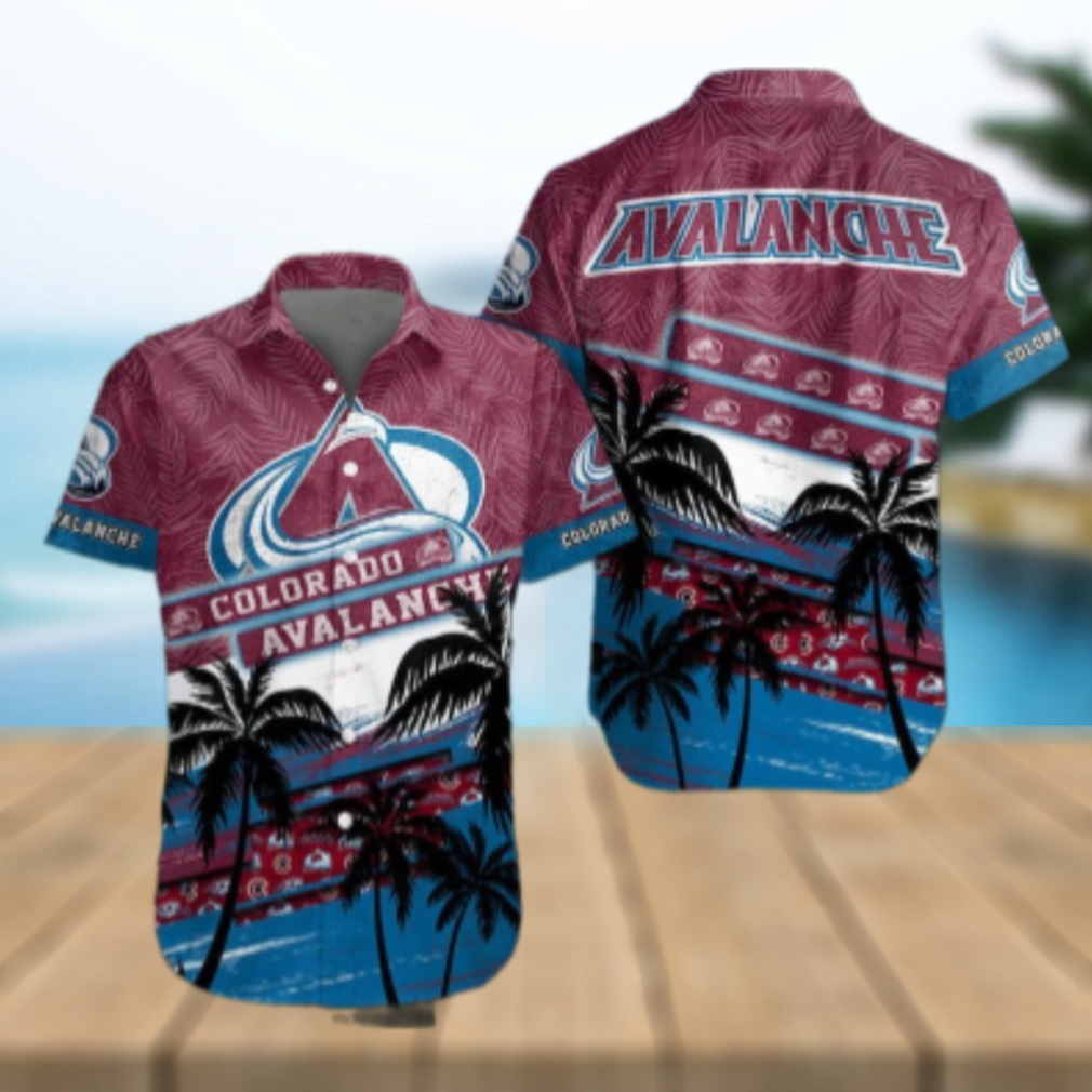 Colorado Avalanche Tropical Wave Hawaiian Shirt Colorado Avalanche Tropical Wave Hawaiian Shirt