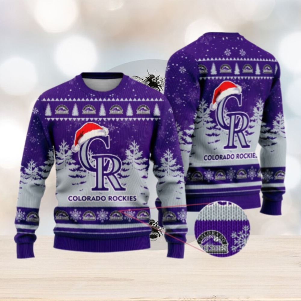 Colorado Rockies Funny Christmas Ugly Sweater Colorado Rockies Funny Christmas Ugly Sweater
