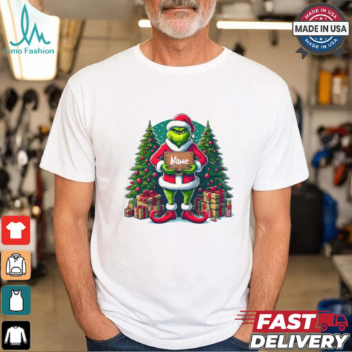 Customized Name for Christmas Grinch shirt