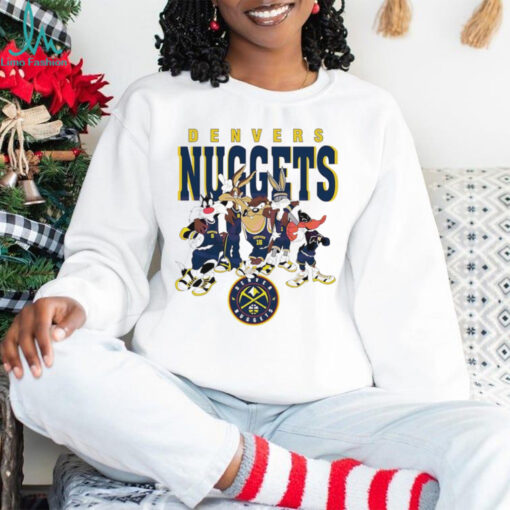 Denver Nuggets Looney Tunes characters NBA basketball shirt