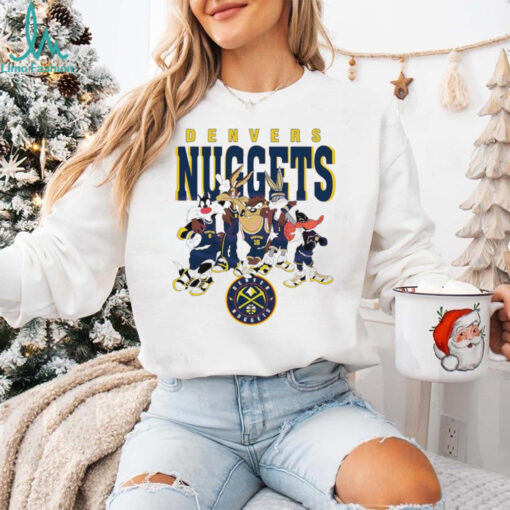 Denver Nuggets Looney Tunes characters NBA basketball shirt