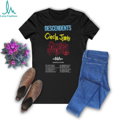 Descendents Circle Jerks Europe And UK Tour 2025 Hoodie Shirt