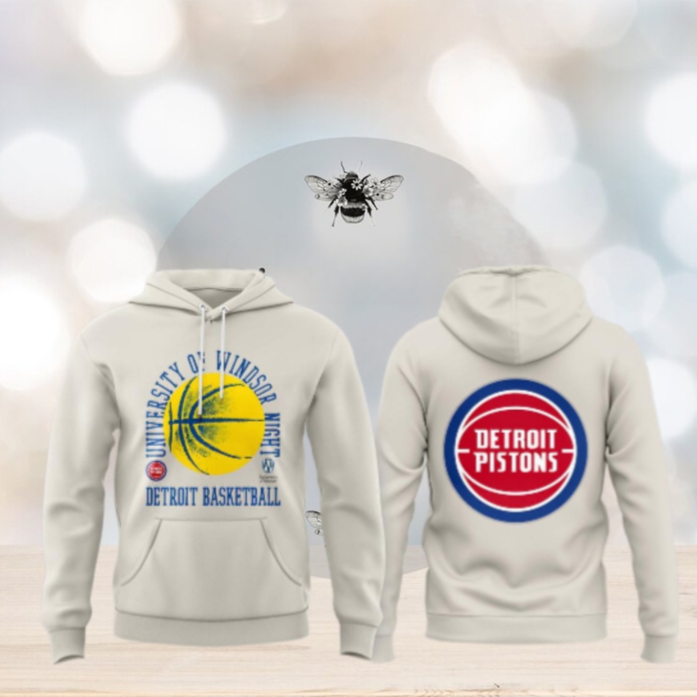 Detroit Pistons 2024 University of Windsor NIGHT Hoodie Detroit Pistons 2024 University of Windsor NIGHT Hoodie