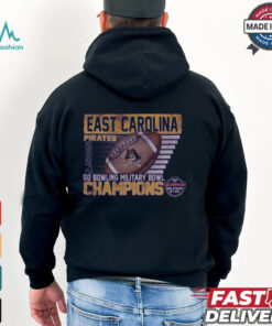 ECU Pirates Blue 84 Unisex 2024 Military Bowl Champions T Shirt