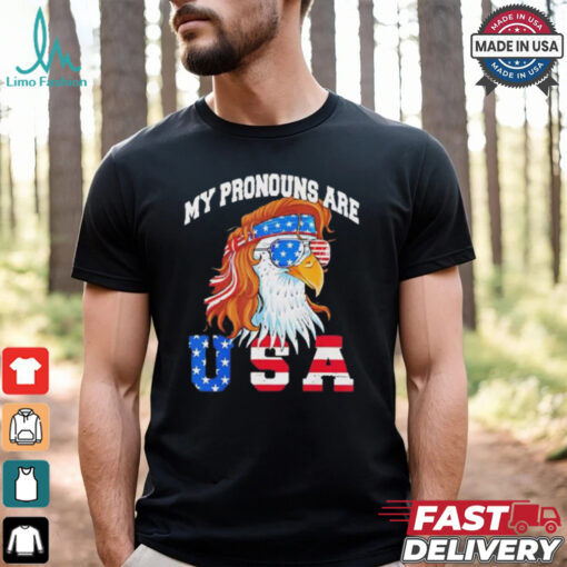 Eagle my pronouns are USA shirt