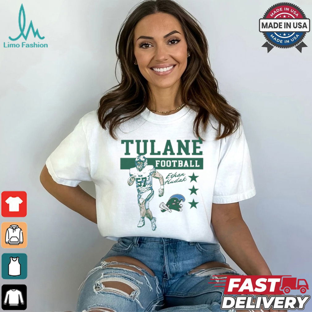 Ethan Hudak Tulane Green Wave Football Graphic t shirt Ethan Hudak Tulane Green Wave Football Graphic t shirt