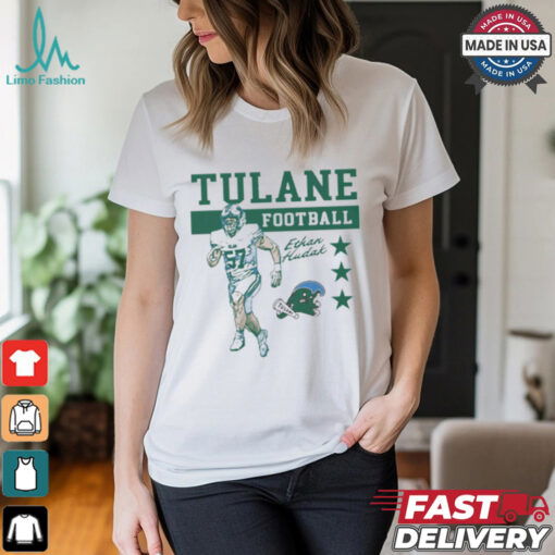 Ethan Hudak Tulane Green Wave Football Graphic t shirt