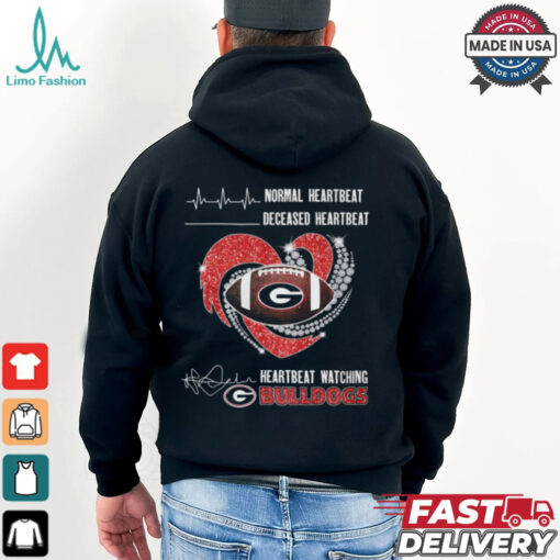 Georgia Bulldogs Faster Heartbeat When Watching Football T Shirt
