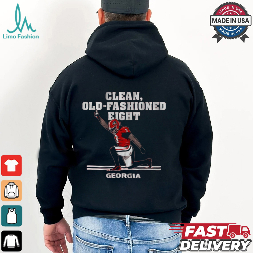 Georgia Bulldogs Football Nate Frazier Clean Old Fashioned Eight t shirt Georgia Bulldogs Football Nate Frazier Clean Old Fashioned Eight t shirt