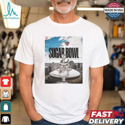 Georgia Bulldogs Playoff Quarterfinal 2024 Sugar Bowl Jan 1 New Orleans Poster t shirt