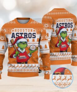 Houston Astros Funny Grinch Christmas Sweater