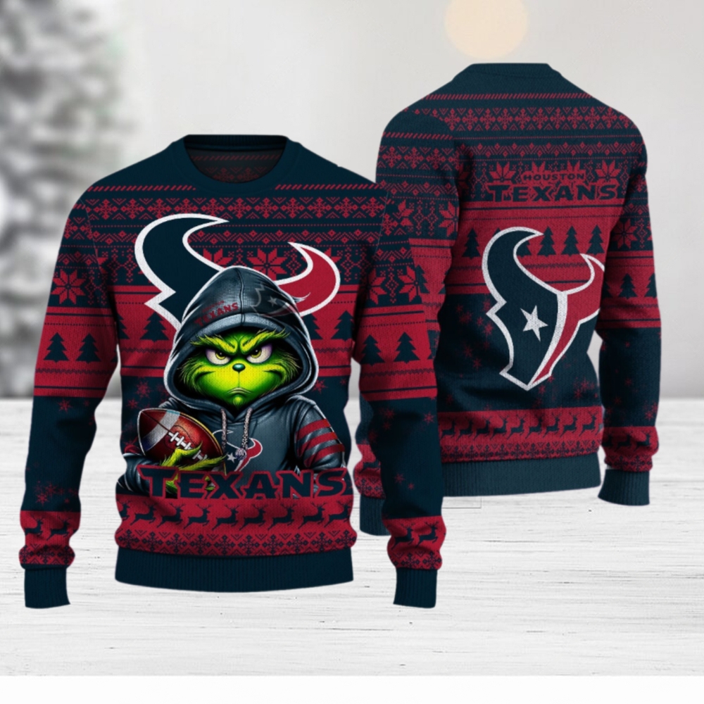 Houston Texans Christmas Grinch Knitted Sweater Houston Texans Christmas Grinch Knitted Sweater