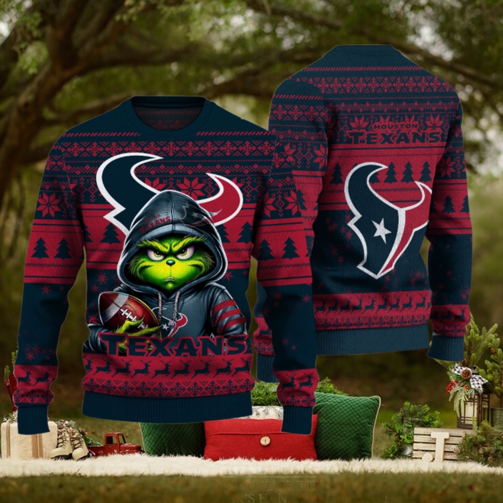 Houston Texans Christmas Grinch Knitted Sweater Houston Texans Christmas Grinch Knitted Sweater