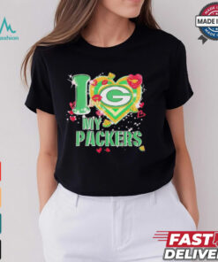I love Green Bay Packers my Packers heart shirt