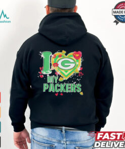 I love Green Bay Packers my Packers heart shirt