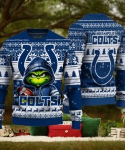 Indianapolis Colts Christmas Grinch Knitted Sweater