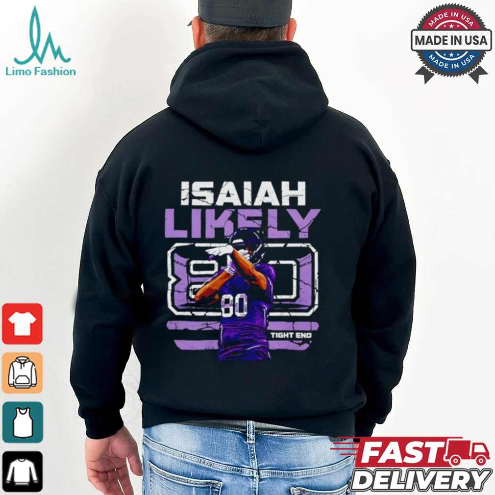 Isaiah Likely 80 Baltimore Ravens Football tight end shirt Isaiah Likely 80 Baltimore Ravens Football tight end shirt
