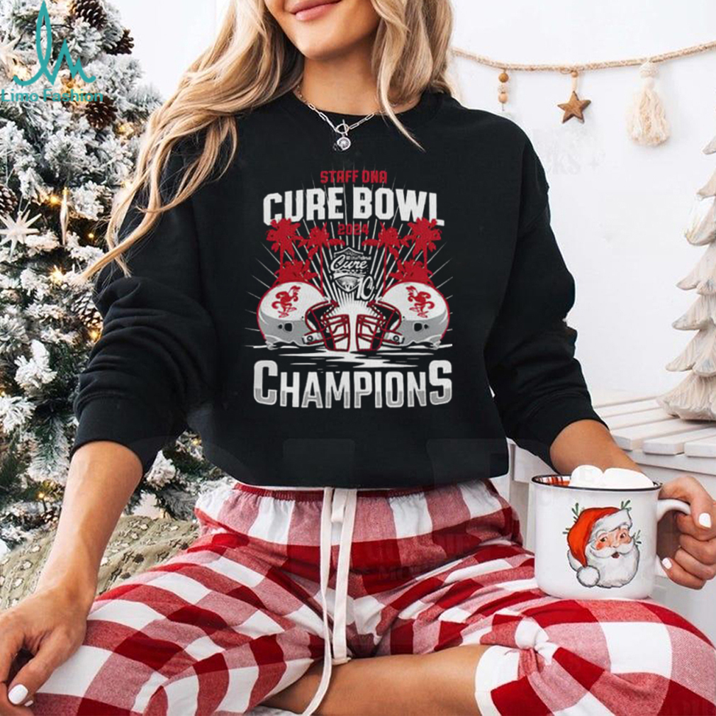 Jacksonville State Gamecocks Staff DNA Cure Bowl 2024 Champions Hoodie T Shirt Jacksonville State Gamecocks Staff DNA Cure Bowl 2024 Champions Hoodie T Shirt