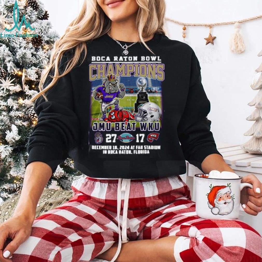 James Madison Dukes Beat WKU Boca Raton Bowl Champs 2024 Hoodie T Shirt James Madison Dukes Beat WKU Boca Raton Bowl Champs 2024 Hoodie T Shirt