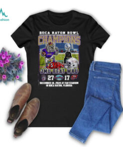 James Madison Dukes Beat WKU Boca Raton Bowl Champs 2024 Hoodie T Shirt