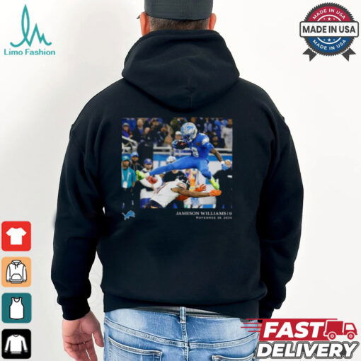 Jameson Williams Detroit Lions NFL Flash Features Week 13 November 28 2024 t shirt