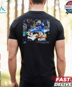 Jameson Williams Detroit Lions NFL Flash Features Week 13 November 28 2024 t shirt
