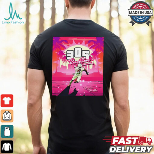 Jaylen Waddle Miami Dolphins 305 Receptions poster Shirt