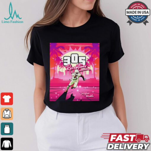 Jaylen Waddle Miami Dolphins 305 Receptions poster Shirt