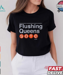 Juan Soto Flushing Queens Subway Platform Sign New York Mets t shirt