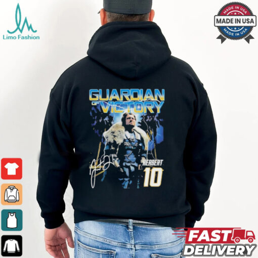 Justin Herbert 10 Guardian of Victory Chargers T Shirt