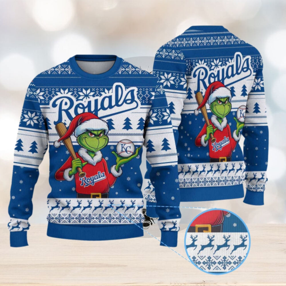 Kansas City Royals Funny Grinch Christmas Sweater Kansas City Royals Funny Grinch Christmas Sweater