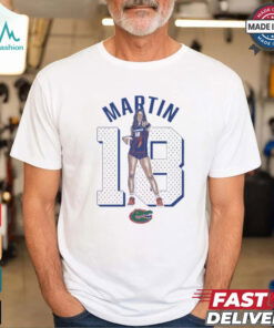 Kennedy Martin 18 Florida Gators Cartoon t shirt