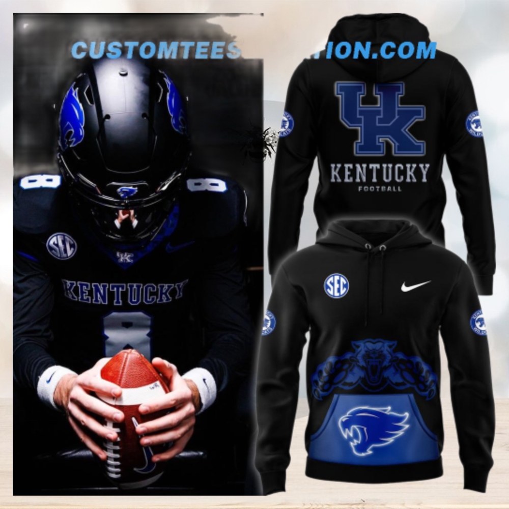 Kentucky Wildcats Football Dark Mode Hoodie