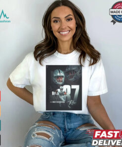 Las Vegas Raiders Brock Bowers Rookie TE Reception Record Signature Poster t shirt