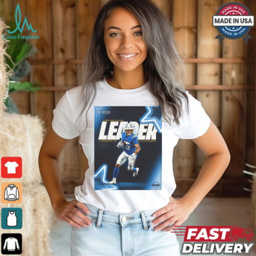 Los Angeles Chargers Ladd McConkey Rookie Wide Receivers Leader In Receiving Yards Poster t shirt