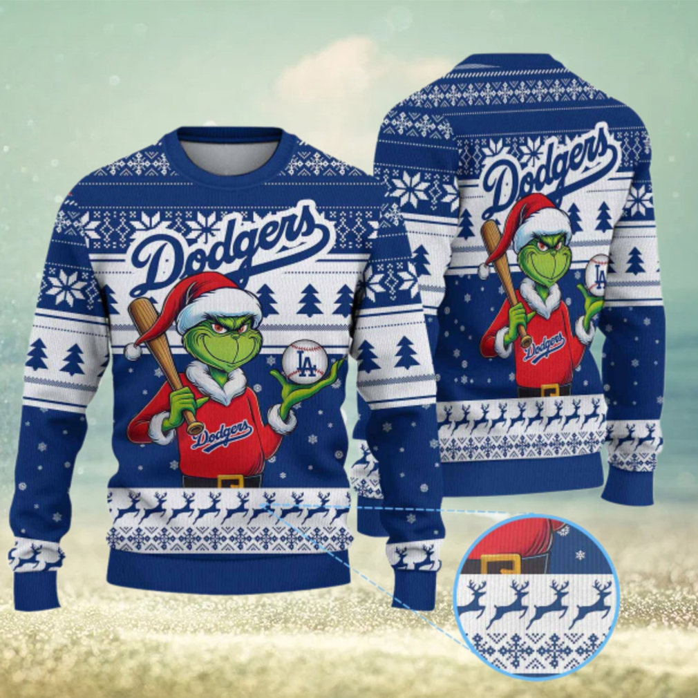 Los Angeles Dodgers Funny Grinch Christmas Sweater Los Angeles Dodgers Funny Grinch Christmas Sweater