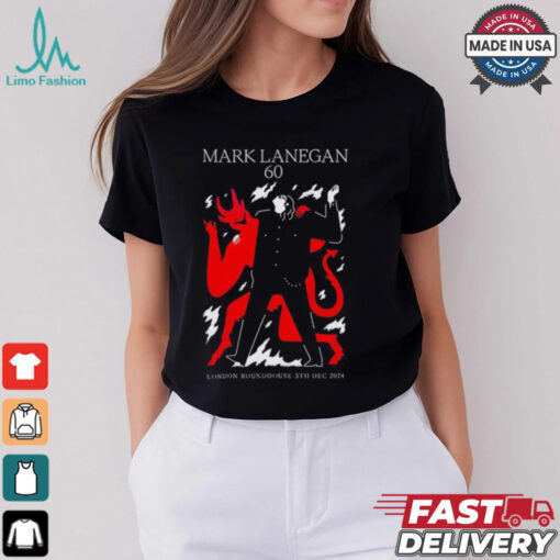 Mark Lanegan 60 At Roundhouse In London, UK On Dec 5 2024 Tour T Shirts