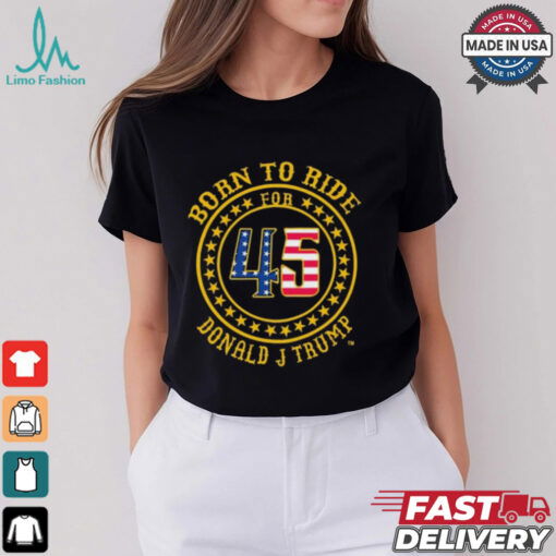 Mark Robinson Wearing Born To Ride For 45 Donald J Trump t shirt
