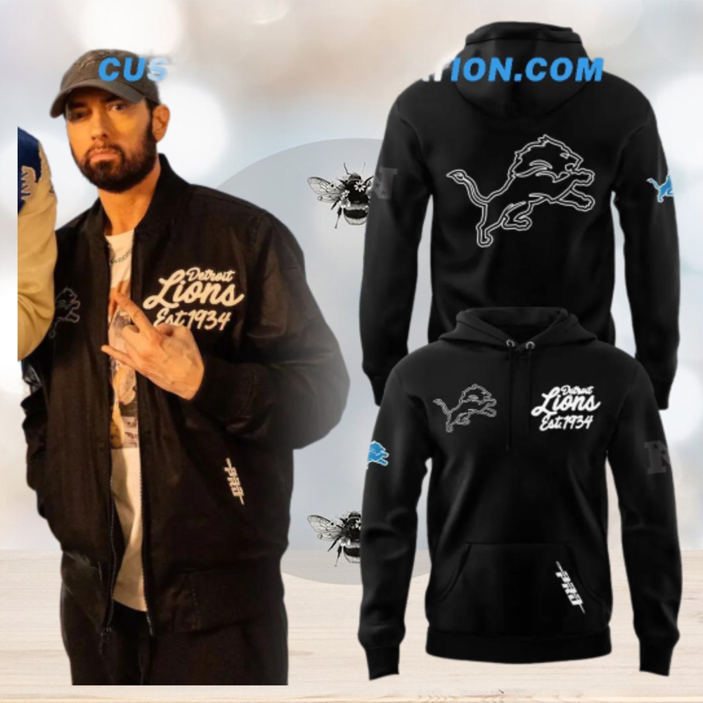 Marshall Mathers x Detroit Lions Est 1934 Hoodie Marshall Mathers x Detroit Lions Est 1934 Hoodie