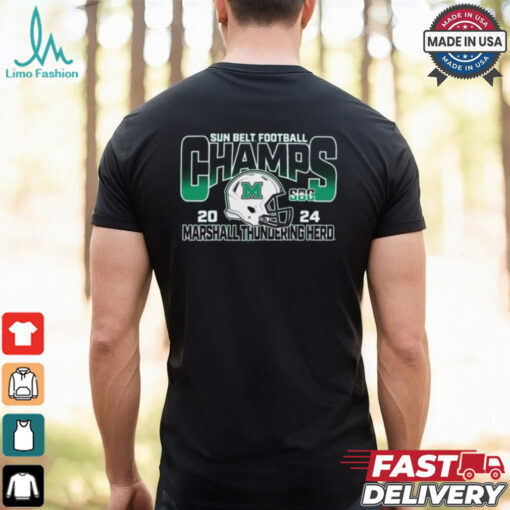 Marshall Thundering Herd 2024 Sun Belt Football Conference Champions t shirt