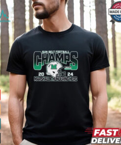 Marshall Thundering Herd 2024 Sun Belt Football Conference Champions t shirt
