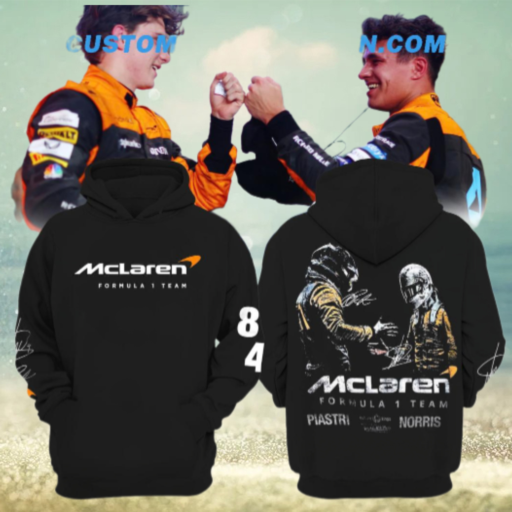 Mclaren Las Vegas Grand Prix 2024 Piastri And Norris Hoodie Mclaren Las Vegas Grand Prix 2024 Piastri And Norris Hoodie