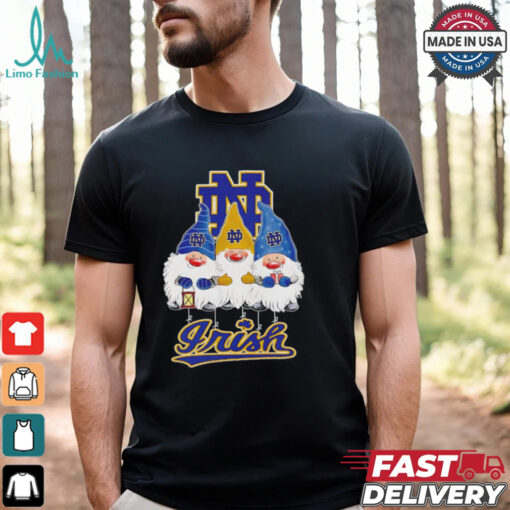 Merry Christmas Gnomies fans of Notre Dame Fighting Irish shirt