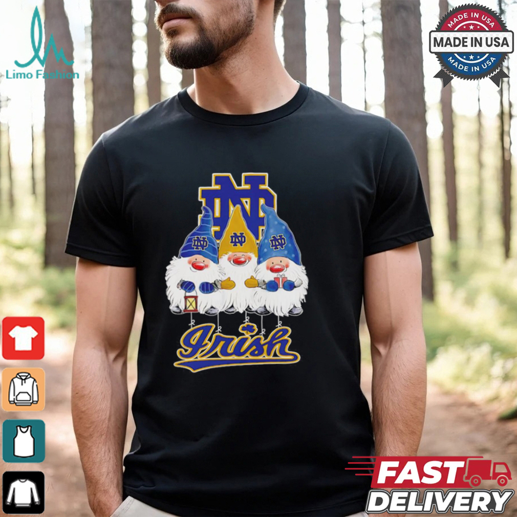 Merry Christmas Gnomies fans of Notre Dame Fighting Irish shirt Merry Christmas Gnomies fans of Notre Dame Fighting Irish shirt