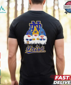 Merry Christmas Gnomies fans of Notre Dame Fighting Irish shirt